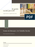 Concepções de Gestão Escolar pós-LDB