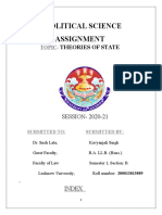 Kavyanjali Singh - Poltical Science Assignment