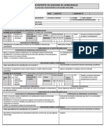 Ficha de Reporte de Sesiones de Aprendizaje Agosto Semana 2