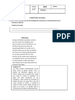 Ficha - Literatura Colonial PDF