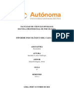 Informe Psicológico Final