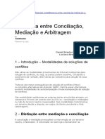 Diferença Conciliacao e Mediacao