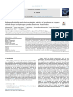 Oh2020-Enhanced Stability and Electrocatalytic Activity of Graphene On Coppernickel Alloys For Hydrogen Production From Wastewater