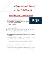 Direito Processual Penal - Jurisdição e Competência 