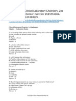 Test Bank For Clinical Laboratory Chemistry 2nd Edition by Sunheimer Isbn10 0134413326 Isbn13 9780134413327