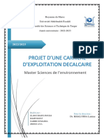 Rapport de Mini Projet Carriere de Calcaire Version Final