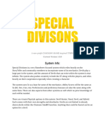 Special Divisions Rule Set 1.0.0 - RPG