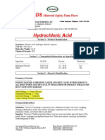 MSDS HCL