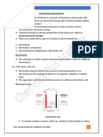 Electrochemistry Notes (Complete)