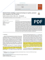 Chemical Kinetic Modelling of Ammonia or Hydrogen or Air Ignition, Premixed Premixed Flame Under Varying Pressure and Equivalence Ratio