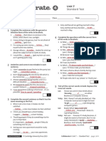 Unit07 StandardTest Answers