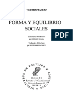 Forma y Equilibrios Sociales Pareto