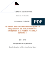 L Impact Des Nouvelles Technologies Sur Les Pratiques de Recrutement Des Entreprises Et La Relation Recruteurcandidat