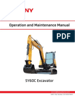 Operation and Maintenance Manual: SY60C Excavator