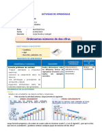 d4 A4 Sesion Mat - Ordenamos Números Naturales de Dos Cifras