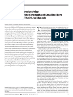 Farm Size and Productivity Understanding The Strengths of Smallholder and Improving Their Livelihoods