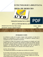 Violencia Hacia La Mujer RN La Ciudad de El Alto