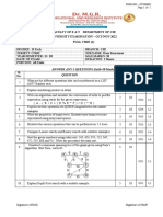 University Question Paper Ds