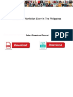 Example of Nonfiction Story in The Philippines