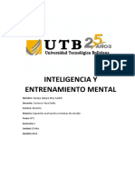 Inteligencia y Entrenamiento Mental