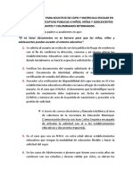 Ruta de Atención para Solicitud de Cupo y Matricula Escolar en Instituciones Educativas Publicas A Niños