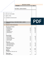 Dar Measurement and Labour Charges