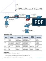 21.7.6 Optional Lab Configure Asa Network Services Routing and DMZ With Acls Using Cli