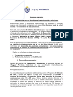 Resumen Plan Nacional Salud Mental Adicciones. 