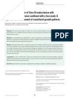 2011-Orthopedic Treatment of Class III Malocclusion With Rapid Maxillary Expansion Combined With A Face Mask A Cephalometric Assessment of Craniofacial Growth Patterns