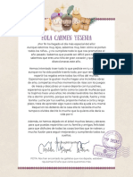 Documento Carta A4 de Reyes Magos para Niños Buenos Dibujada A Mano en Color Pastel