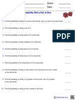 Probability Pair Dice