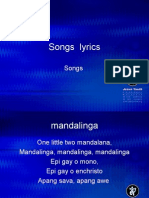 Songs Lyrics