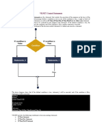 Control Statement