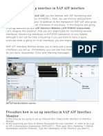 Set Up Interface in SAP AIF Interface Monitor