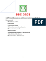 SSC 3203 Soil & Water Cons. Lecture Notes