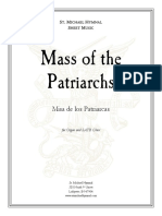 Mass of The Patriarchs FULL SCORE