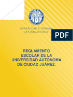 Reglamento Escolar UACJ f2023