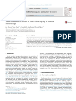 A Two-Dimensional Model of Trust-Value-Loyalty in Service Relationships