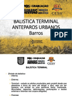 Balistica de Anteparos