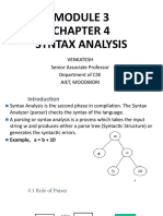 MODULE 3 Syntax Analysis