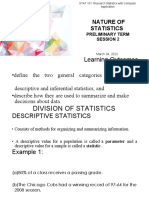 Nature of Statistics