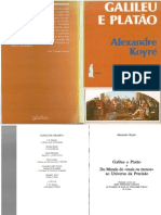 KOYRÉ, Alexandre. Galileu e Platão