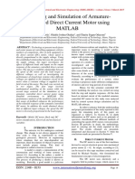 Modelling and Simulation of Armature Controlled