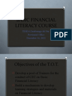 Basic Financial Literacy Course