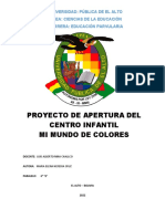 Centro Infantil Proyecto 1