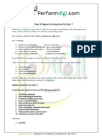 Adjective and Degree of Comparison For Class 7