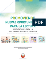 Plan Lector - Promoviendo Nuevas Oportunidades para La Lectura