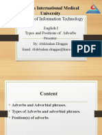 Types and Position of AdverbsFinal