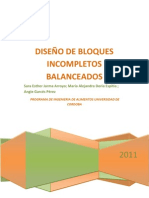 Diseño de Bloques Incompletos Balanceados