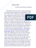 Analysis of The Setting in Trifles